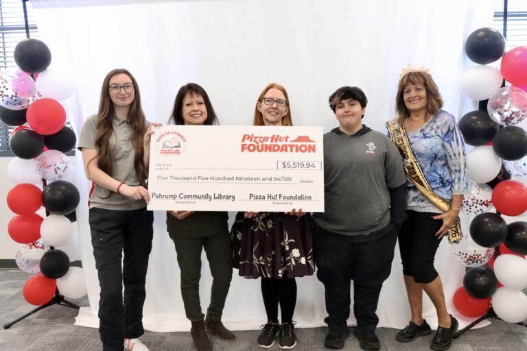 Pizza Hut Foundation grant brings new learning tools to Pahrump Community Library